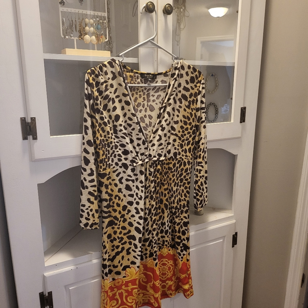 Animal print dress